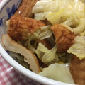 393toomoti's cooksnap of when they made 母の味！！キャベツと天ぷらの炒めもの.