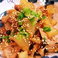 SMAパパ's cooksnap of when they made 大根と豚バラの甘辛しょうが炒め.