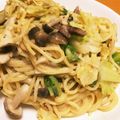クックLH7A86☆'s cooksnap of when they made キャベツとベーコンの味噌クリームパスタ.