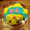 ♡♡ぱるちゃん♡♡'s cooksnap of when they made ふなっしー 簡単 誕生日ケーキ.