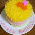 ✡michan✡'s cooksnap of when they made ひな寿司ケーキ~ひし餅風~.