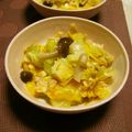 時花菜's cooksnap of when they made ヘルシー♡キャベツと鶏ひき肉の卵とじ.