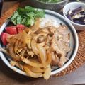 ふか谷's cooksnap of when they made cafeごはん♪ポークチャップライス.