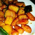 ずぼらなおっさん女子's cooksnap of when they made 簡単！かぼちゃとウインナーソテー.