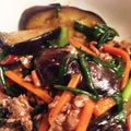 ボビ男's cooksnap of when they made 牛肉と茄子のオイスターソース炒め.