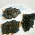 ゆかぞう's cooksnap of when they made にしん焼き（岩のり、梅干し、鰹節のせ）.
