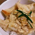 ダーリンはドイツ人's cooksnap of when they made 餃子の☆卵とじ☆丼ぶり.