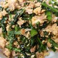 kimimaruo's cooksnap of when they made 大根の葉 de しりしり.