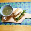 komutatata's cooksnap of when they made ✿ハムチーズと❀茹で玉子の✿サンドイッチ.