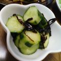 晴mi's cooksnap of when they made 簡単塩こぶきゅうり.