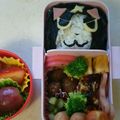のん、ちぃママ's cooksnap of when they made キャラ弁 フユニャン✴︎のり弁.