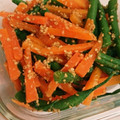 しましま☆゛'s cooksnap of when they made いつもの常備菜　人参といんげんのごま和え.