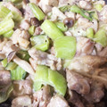 DHA's cooksnap of when they made 簡単 青菜と鳥もも肉のマヨ炒め.
