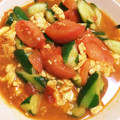 たちばなみなと's cooksnap of when they made ご飯がススム！トマトときゅうりの卵炒め.