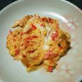 すすっち☆'s cooksnap of when they made 懐かしの紅ショウガ入り炒り卵.
