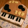 makikost's cooksnap of when they made ピアノのデコレーションケーキ♪♪.