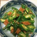 クック0U8C9B☆'s cooksnap of when they made うちの定番・オクラの梅和え.