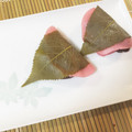 しらたまのまりもん's cooksnap of when they made モチモチ♪我が家の桜餅(焼・関東風).