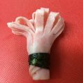 にゃんきちママ's cooksnap of when they made キャラ弁　ハムのお花のとめ方.
