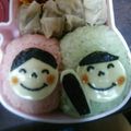 イブリンママ's cooksnap of when they made ＊キャラ弁＊　ひな祭りに✿おひなさま.