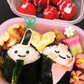ひなじゅんママ's cooksnap of when they made ＊キャラ弁＊　ひな祭りのお弁当✿.