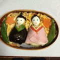 お弁当づくり玉林土's cooksnap of when they made ひな祭りケーキちらし寿司お雛様お内裏様.