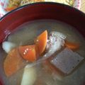リラシャン's cooksnap of when they made ひき肉で作る✤【食べる豚（鶏）汁】✤.