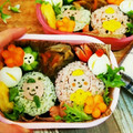 yunyun6's cooksnap of when they made 『お手玉風おひなさま』の簡単巻き寿司.