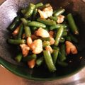 nsao's cooksnap of when they made パリパリ鶏皮とインゲンの甘辛炒め.