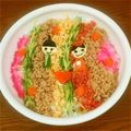 ゆーのりん☆'s cooksnap of when they made 彩り寿司 ひな祭り初節句お祝いお弁当.