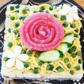 bearniko's cooksnap of when they made 手抜きで簡単！ちらし寿司のケーキ.