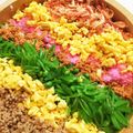 パンダんだ's cooksnap of when they made 彩り寿司 ひな祭り初節句お祝いお弁当.