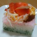 柑橘系ママ's cooksnap of when they made ひな祭りに♡三色デコちらし寿司.