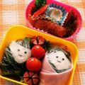 ATENZA's cooksnap of when they made キャラ弁☆おにぎり６３・おひなさま.