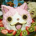 momoria's cooksnap of when they made 子供の誕生日に☆ジバニャンのケーキ♪.