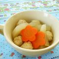 ちょこ０１７'s cooksnap of when they made 蓮根入り鶏だんごの柔らか煮.