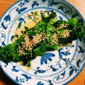neconoco's cooksnap of when they made 春を感じる一品菜の花のからし和え.