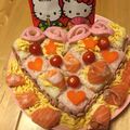 ♡☆えつ☆♡'s cooksnap of when they made ひな祭り キティーちゃんちらし寿司.
