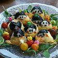 kazooco's cooksnap of when they made ひな祭り❤簡単おにぎり。キャラ弁にも.
