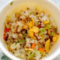 ゆきち1215's cooksnap of when they made 離乳食後期〜幼児 簡単しらす＆大葉の炒飯.