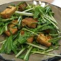 ぼびぃ's cooksnap of when they made 水菜と厚揚げのわさび和えサラダ.
