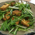 ぼびぃ's cooksnap of when they made 水菜と厚揚げのわさび和えサラダ.