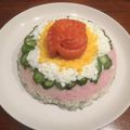 きらきらみづき's cooksnap of when they made 雛祭り・ひし餅風ちらし寿司ケーキ.