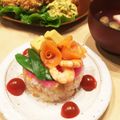 ＲＫくんママ's cooksnap of when they made 簡単♪市販のちらし寿司でケーキ.
