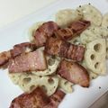kk4788's cooksnap of when they made レンコンとベーコンの炒め物.