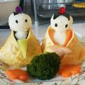 ＊＊りなmama＊＊'s cooksnap of when they made 簡単＆かわいいお雛様ゴハン♪.