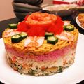 ayattty's cooksnap of when they made 雛祭り・ひし餅風ちらし寿司ケーキ.