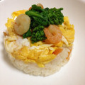 yummy?'s cooksnap of when they made ひな祭りに♪菜の花と海老のちらしずし.
