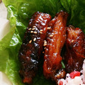 男の子4人のママもっち's cooksnap of when they made 手羽中の甘辛焼き.