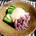 ＴＯＭＯＷＡＴ's cooksnap of when they made わけぎとイカゲソの辛子ぬた和え.